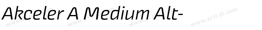 Akceler A Medium Alt字体转换